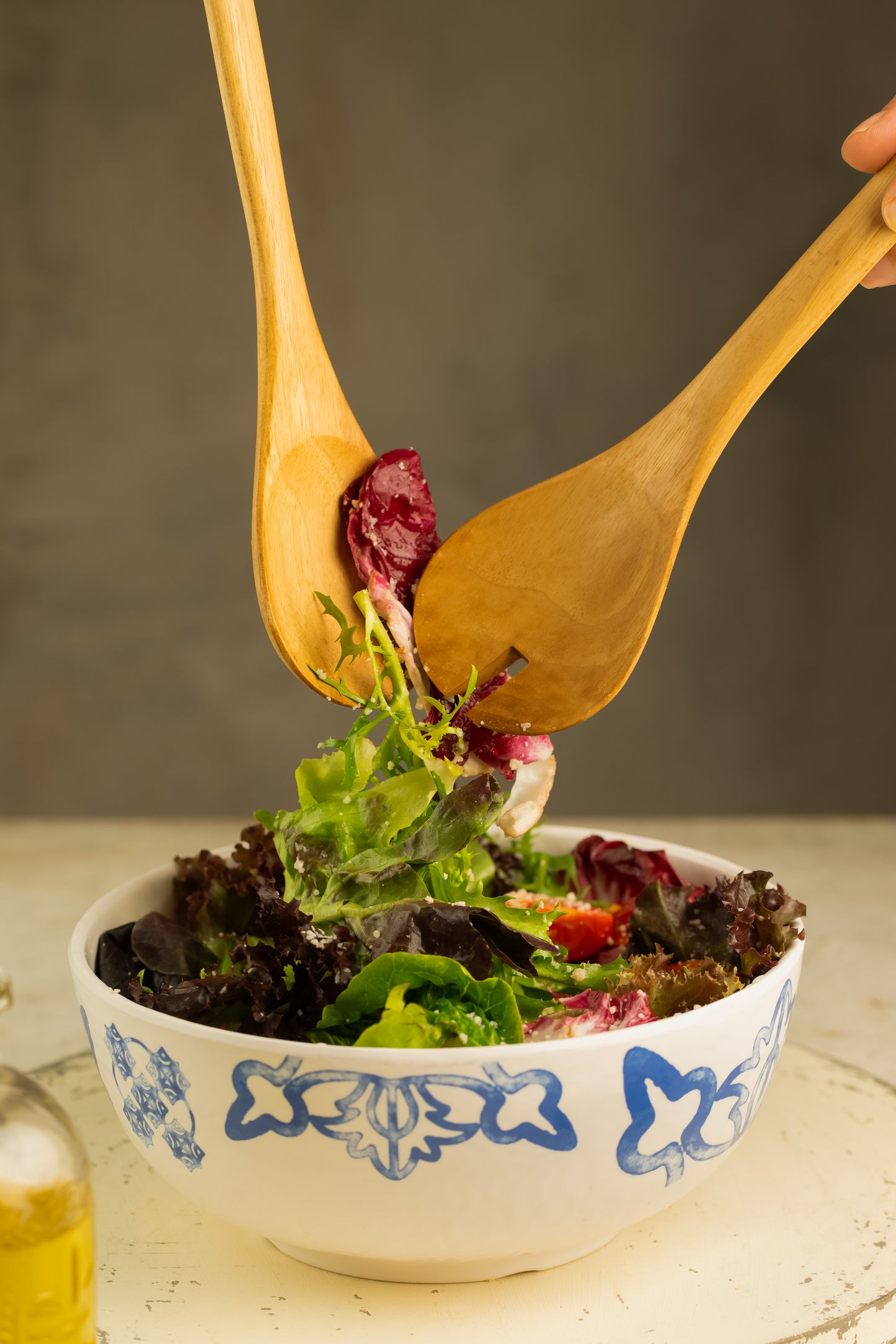 Demy Craft Freya Ahşap 2 Parça Salata Servis Seti