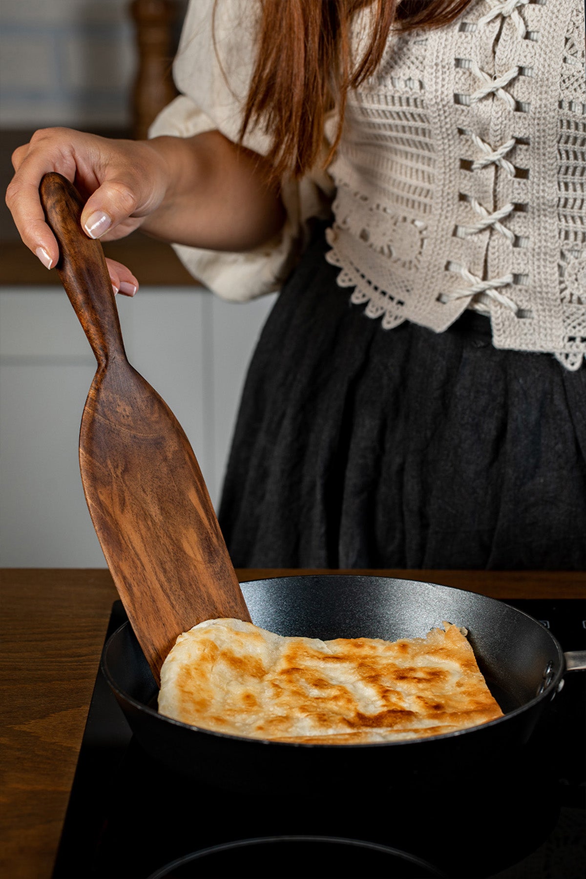 Ceviz Ağacı 3 Parça Spatula Seti 30 cm.